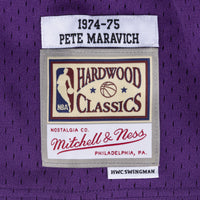 New Orleans Jazz Pete Maravich 1974 Swingman Road Basketball Jersey, Sportswear Jersey Shirt, Sleeveless Athletic Jersey, Casual Gift for Men
