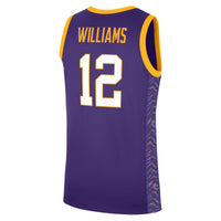 LSU Tigers Basketball Jersey, Purple Replica Sportswear Jersey Shirt, Sleeveless Athletic Tank Jersey, Casual Gift for Men