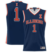 Illinois Fighting Illini Basketball Jersey, Navy Sportswear Jersey Shirt, Sleeveless Athletic Tank Jersey, Casual Gift for Men, Style 200845019