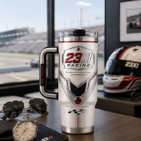 23XI Platinum Crest - Silver Shield Racing Tumbler