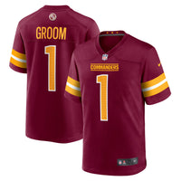 Number Groom Washington Commanders Football Jersey, Sportswear Jersey Shirt, Lightweight Breathable Athletic Jersey, Casual Gift for Men