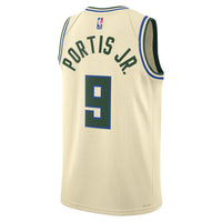 Bobby Portis Milwaukee Bucks Basketball Jersey, Cream Swingman Sportswear Jersey Shirt, Sleeveless Athletic Tank Jersey, Casual Gift for Men
