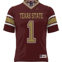 Texas State Bobcats Football Jersey, Sportswear Jersey Shirt, Lightweight Breathable Athletic Jersey, Casual Gift for Men, Style 200425287