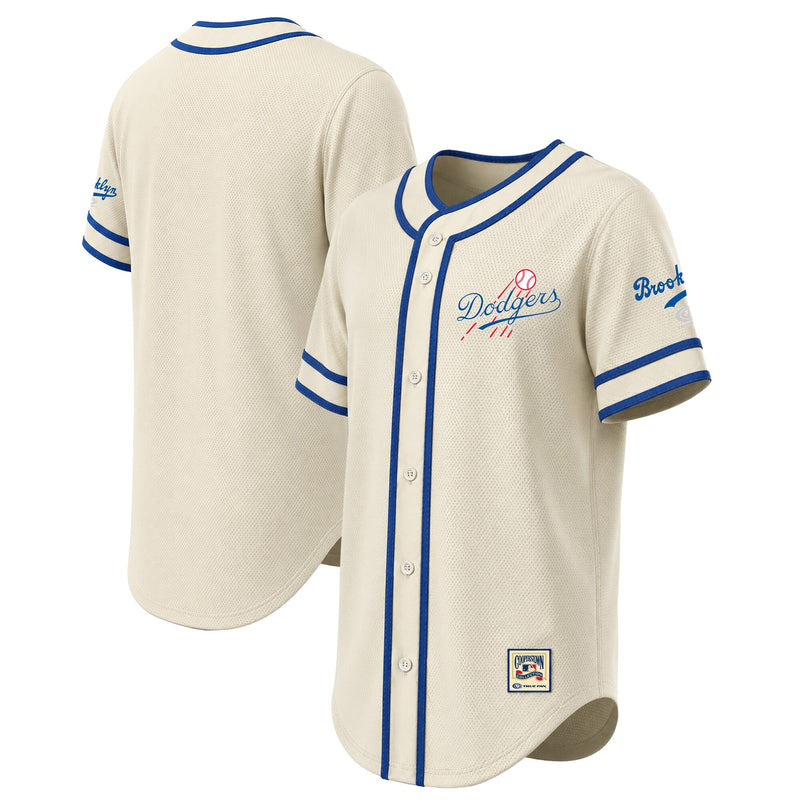 Los Angeles Dodgers Baseball Jersey, Natural Throwback Sportswear Jersey Shirt, Lightweight Breathable Athletic Jersey, Casual Gift for Men
