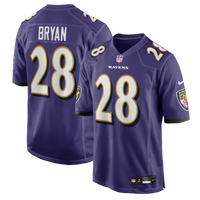 Taven Bryan Baltimore Ravens Football Jersey, Purple Game Sportswear Jersey Shirt, Lightweight Breathable Athletic Jersey, Casual Gift for Men