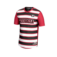 Georgia Bulldogs Lightweight Soccer Jersey, Red Fashion Sportswear Jersey Shirt, Lightweight Breathable Athletic Jersey, Casual Gift for Men