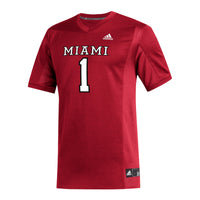Miami University RedHawks Football Jersey, Red Replica Sportswear Jersey Shirt, Lightweight Breathable Athletic Jersey, Casual Gift for Men