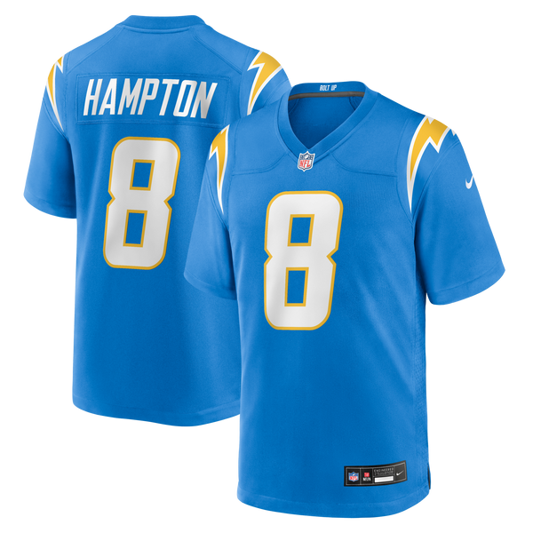 Los Angeles Chargers Omarion Hampton Powder Blue Team Game Jersey
