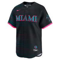 Miami Marlins Baseball Jersey, Black Limited Sportswear Jersey Shirt, Lightweight Breathable Athletic Jersey, Casual Gift for Men