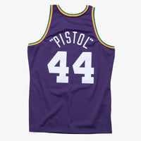 New Orleans Jazz Pete Maravich 1974 Swingman Road Basketball Jersey, Sportswear Jersey Shirt, Sleeveless Athletic Jersey, Casual Gift for Men