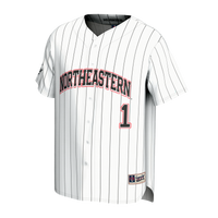 Northeastern Huskies Baseball Jersey, White Fashion Sportswear Jersey Shirt, Lightweight Breathable Athletic Jersey, Casual Gift for Men