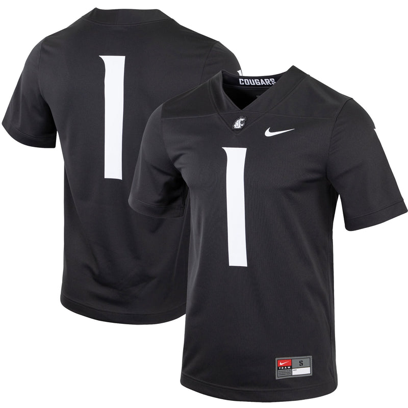 Washington State Cougars Football Jersey, Charcoal Sportswear Jersey Shirt, Lightweight Breathable Athletic Jersey, Casual Gift for Men