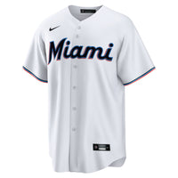 Miami Marlins Baseball Jersey, White Replica Sportswear Jersey Shirt, Lightweight Breathable Athletic Jersey, Casual Gift for Men, Style 4784230