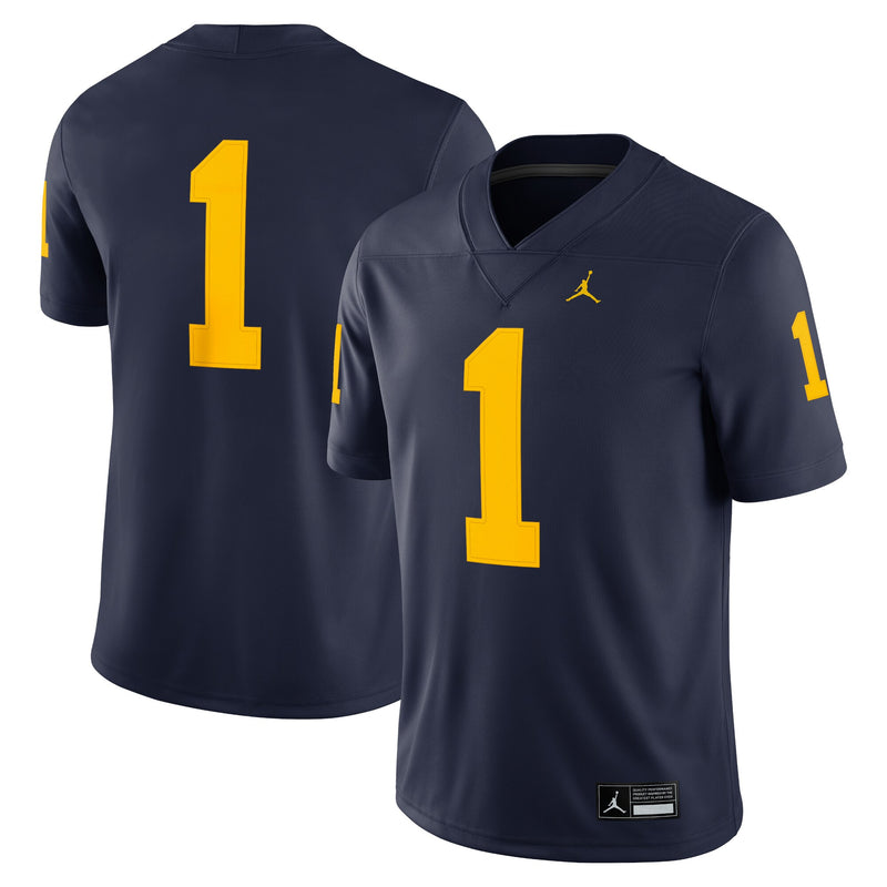 Michigan Wolverines Football Jersey, Navy Game Sportswear Jersey Shirt, Lightweight Breathable Athletic Jersey, Casual Gift for Men