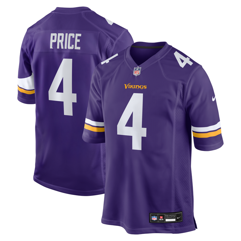 Myles Price Minnesota Vikings Football Jersey, Purple Game Sportswear Jersey Shirt, Lightweight Breathable Athletic Jersey, Casual Gift for Men