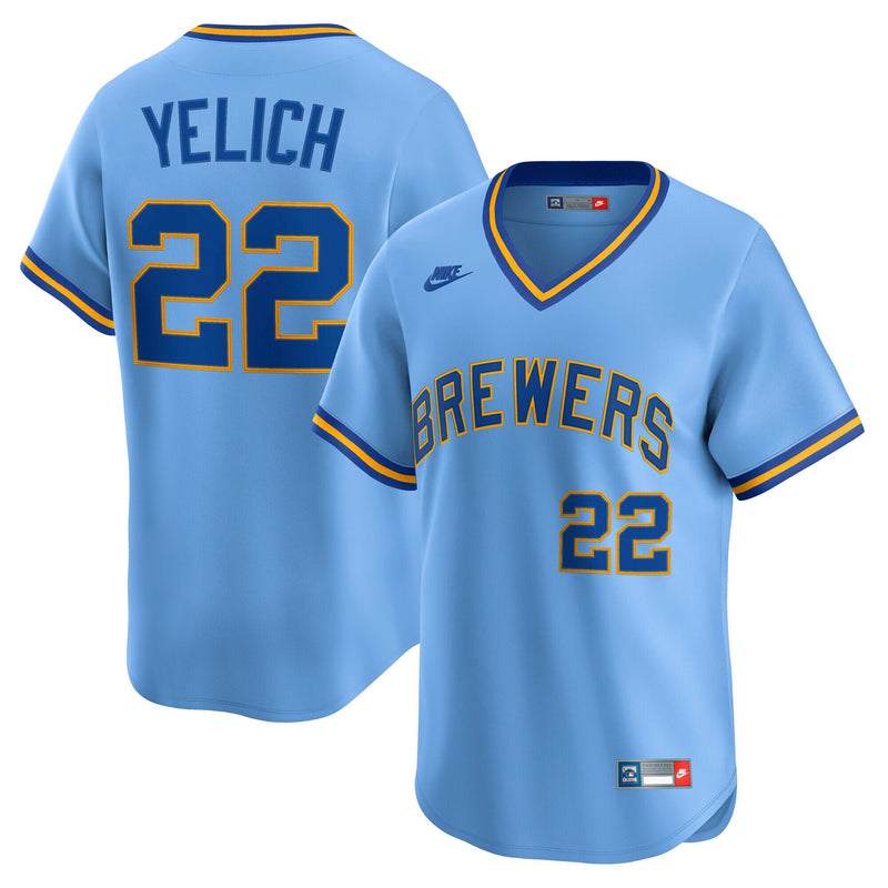 Christian Yelich Milwaukee Brewers Baseball Jersey, Sportswear Jersey Shirt, Lightweight Athletic Jersey, Casual Gift for Men, Style 201933686