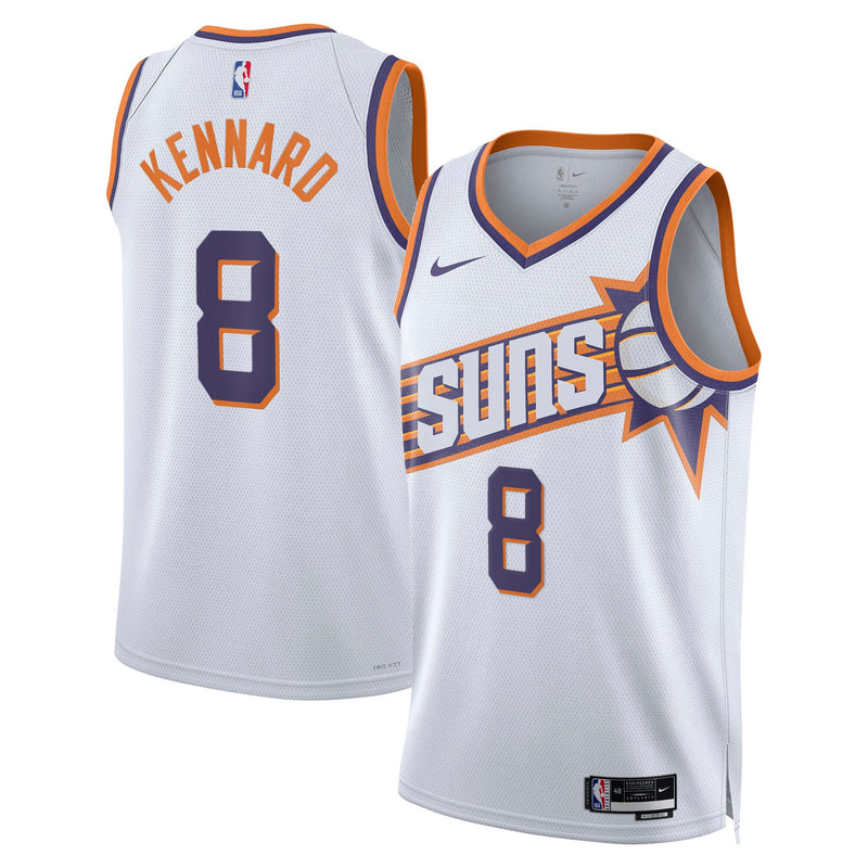 Luke Kennard Phoenix Suns Basketball Jersey, White Swingman Sportswear Jersey Shirt, Sleeveless Athletic Tank Jersey, Casual Gift for Men