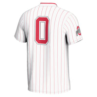 Ohio State Buckeyes Lightweight Softball Jersey, White Sportswear Jersey Shirt, Lightweight Breathable Athletic Jersey, Casual Gift for Men