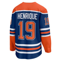 Adam Henrique Edmonton Oilers Hockey Jersey, Royal Breakaway Sportswear Jersey Shirt, Long Sleeve Hockey Sweater Jersey, Casual Gift for Men