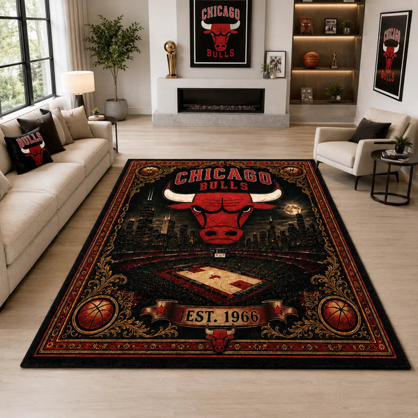 CHI Heritage Floor - Vintage Emblem, Skyline and Gilded Borders - main
