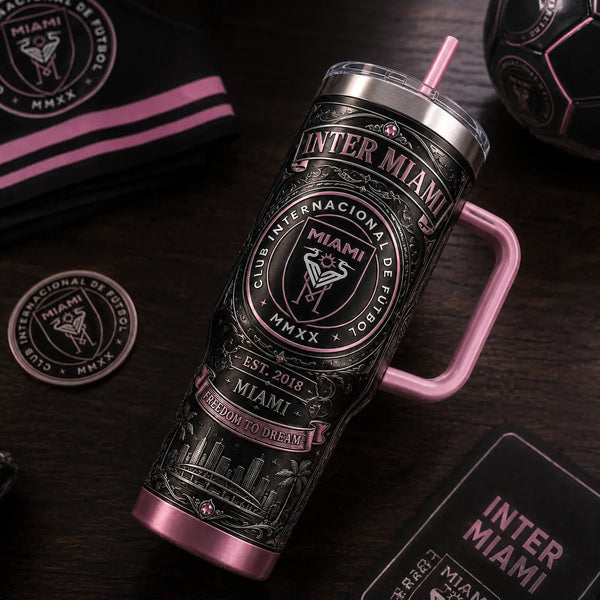 MIA in Rose and Black - Ornate Crest Tumbler - main