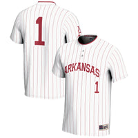 Arkansas Razorbacks Softball Jersey, White Lightweight Sportswear Jersey Shirt, Lightweight Breathable Athletic Jersey, Casual Gift for Men