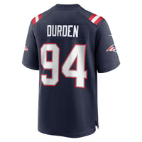 Cory Durden New England Patriots Football Jersey, Navy Game Sportswear Jersey Shirt, Lightweight Breathable Athletic Jersey, Casual Gift for Men