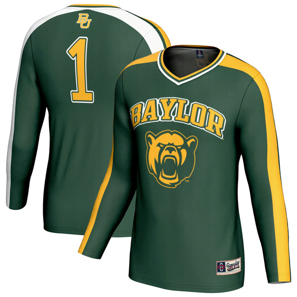 #1 Baylor Bears Lightweight Volleyball Fashion Jersey - Green