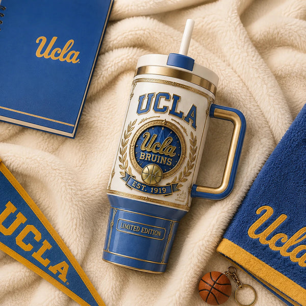 UCLA Crest - Heraldic Blue and Gold Drinkware Composition - main