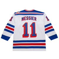 Mark Messier New York Rangers Hockey Jersey, White Sportswear Jersey Shirt, Long Sleeve Hockey Sweater Jersey, Casual Gift for Men