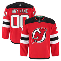 New Jersey Devils Hockey Jersey, Red Authentic Home Sportswear Jersey Shirt, Long Sleeve Hockey Sweater Jersey, Casual Gift for Men