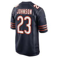 Roschon Johnson Chicago Bears Football Jersey, Navy Game Sportswear Jersey Shirt, Lightweight Breathable Athletic Jersey, Casual Gift for Men