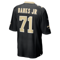 Kelvin Banks Jr. New Orleans Saints Football Jersey, Black Sportswear Jersey Shirt, Lightweight Breathable Athletic Jersey, Casual Gift for Men