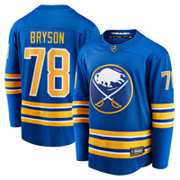 Jacob Bryson Buffalo Sabres Hockey Jersey, Royal Breakaway Home Sportswear Jersey Shirt, Long Sleeve Hockey Sweater Jersey, Casual Gift for Men