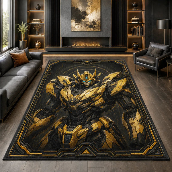 Gilded Sentinel - A Floor Study in Gold, Shadow and Presence - main