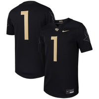 UCF Knights Football Jersey, Black Replica Sportswear Jersey Shirt, Lightweight Breathable Athletic Jersey, Casual Gift for Men