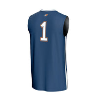 Bucknell Bison Basketball Jersey, Blue Fashion Lightweight Sportswear Jersey Shirt, Sleeveless Athletic Tank Jersey, Casual Gift for Men