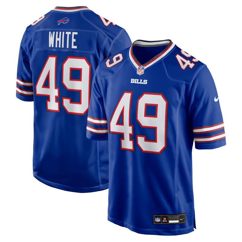 DaShaun White Buffalo Bills Football Jersey, Royal Game Sportswear Jersey Shirt, Lightweight Breathable Athletic Jersey, Casual Gift for Men
