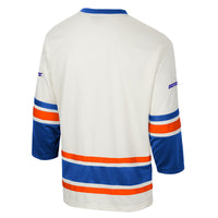 Boise State Broncos Hockey Jersey, Cream Fashion Sportswear Jersey Shirt, Long Sleeve Hockey Sweater Jersey, Casual Gift for Men