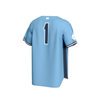 North Carolina Tar Heels Baseball Jersey, Blue Fashion Sportswear Jersey Shirt, Lightweight Breathable Athletic Jersey, Casual Gift for Men