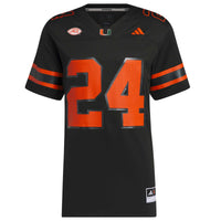 Miami Hurricanes Football Jersey, Black Sportswear Jersey Shirt, Lightweight Breathable Athletic Jersey, Casual Gift for Men, Style 200889894