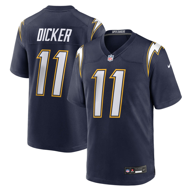 Cameron Dicker Los Angeles Chargers Football Jersey, Navy Sportswear Jersey Shirt, Lightweight Breathable Athletic Jersey, Casual Gift for Men