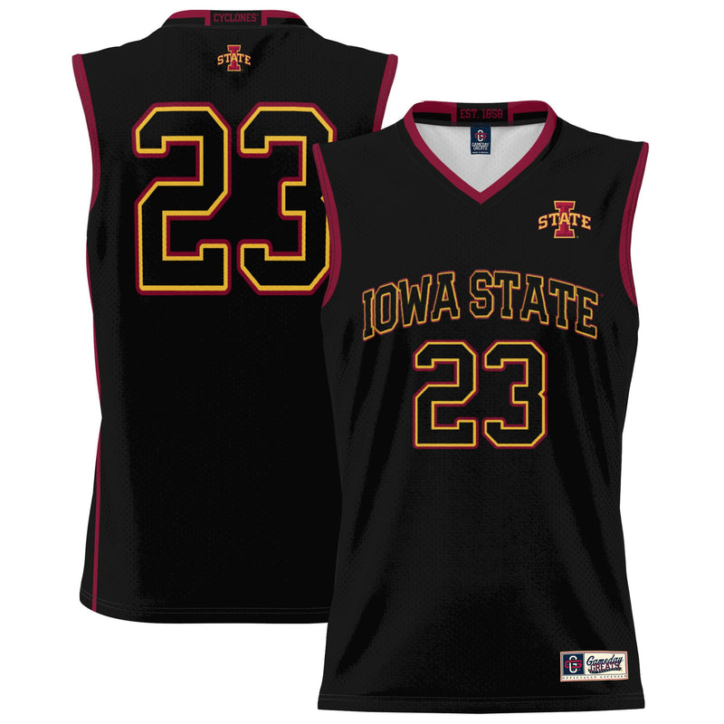 Iowa State Cyclones Basketball Jersey, Black Lightweight Sportswear Jersey Shirt, Sleeveless Athletic Tank Jersey, Casual Gift for Men