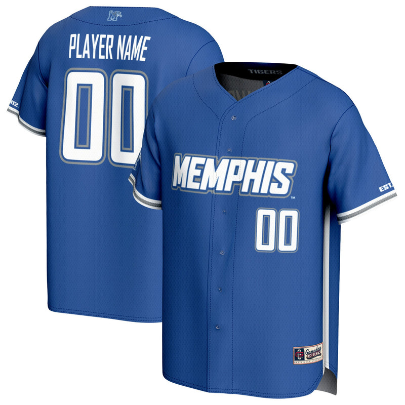 Memphis Tigers Baseball Jersey, Royal Sportswear Jersey Shirt, Lightweight Breathable Athletic Jersey, Casual Gift for Men, Style 203336533