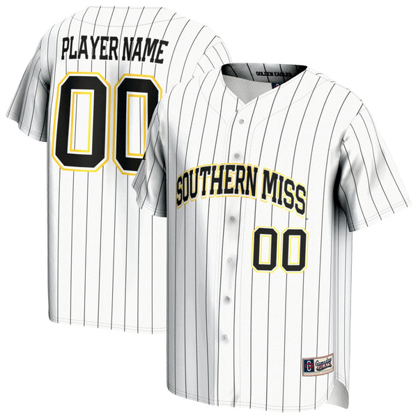 Southern Miss Golden Eagles NIL Pick-A-Player Lightweight Baseball Jersey - White