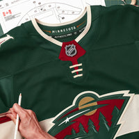 Minnesota Wild Hockey Jersey, Green Authentic Sportswear Jersey Shirt, Long Sleeve Hockey Sweater Jersey, Casual Gift for Men, Style 201897972