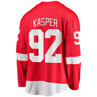 Marco Kasper Detroit Red Wings Hockey Jersey, Breakaway Home Sportswear Jersey Shirt, Long Sleeve Hockey Sweater Jersey, Casual Gift for Men