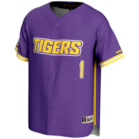 LSU Tigers Baseball Jersey, Purple Fashion Sportswear Jersey Shirt, Lightweight Breathable Athletic Jersey, Casual Gift for Men, Style 201141755