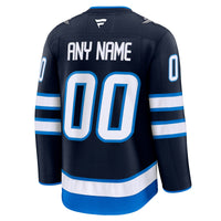 Winnipeg Jets Hockey Jersey, Navy Premium Home Sportswear Jersey Shirt, Long Sleeve Hockey Sweater Jersey, Casual Gift for Men, Style 202055741