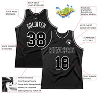 Custom Basketball Jersey, Black White Sportswear Jersey Shirt, Athletic Mesh Moisture Wicking Jersey, Casual Gift for Men, Style Black0288